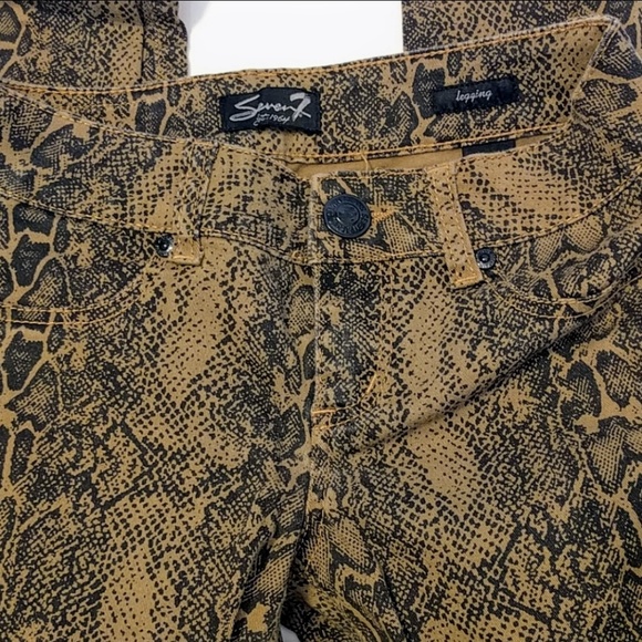 snake print skinny legging jeans size 27 - Picture 2 of 4